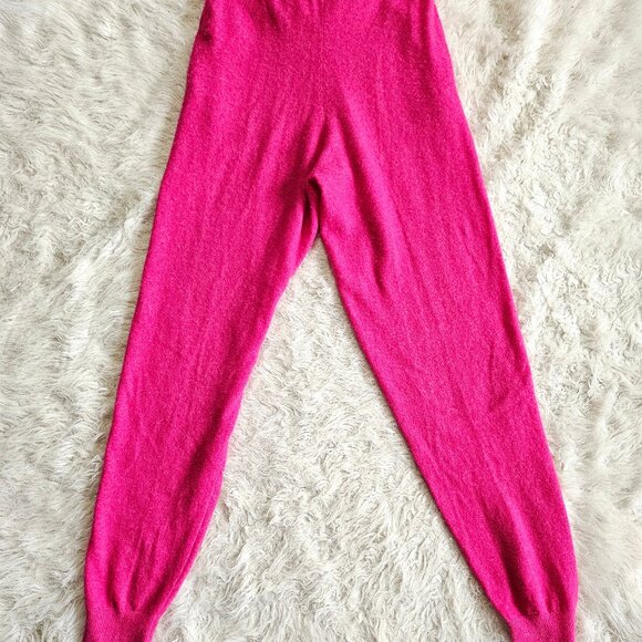 Kate Spade Wool Cashmere Blend Knit Drawstring Dream Jogger Pant Pink Jewel S - Picture 3 of 8